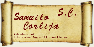 Samuilo Čorlija vizit kartica
